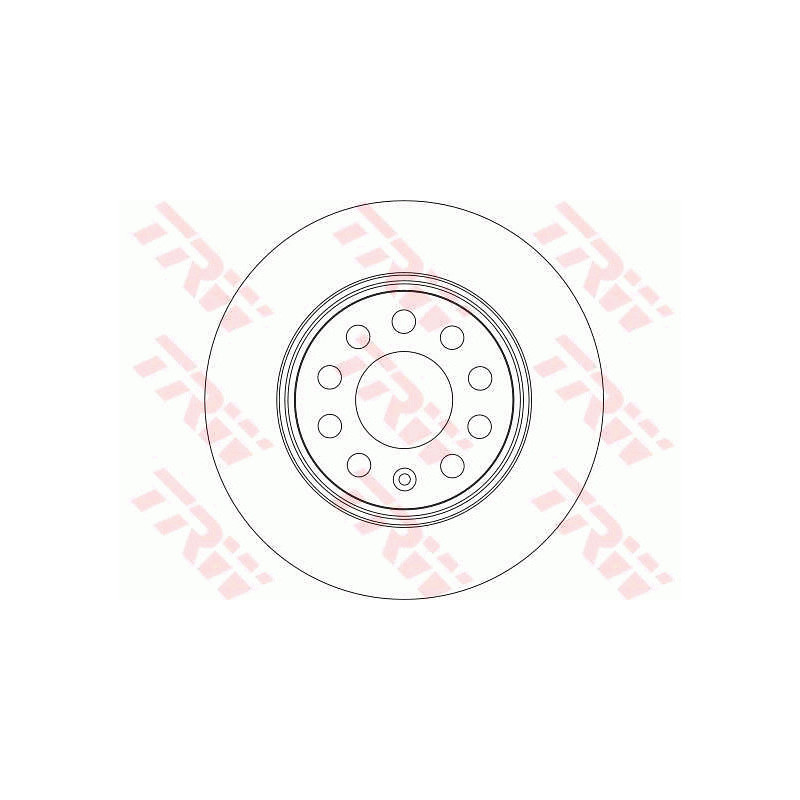 Jeu de 2 disques de frein TRW