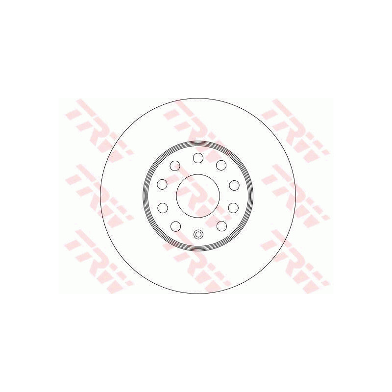 Jeu de 2 disques de frein TRW