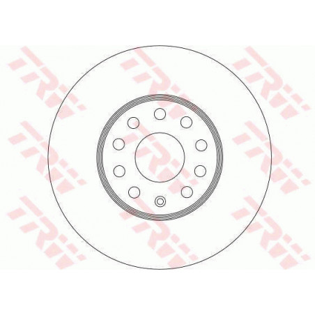 Jeu de 2 disques de frein TRW