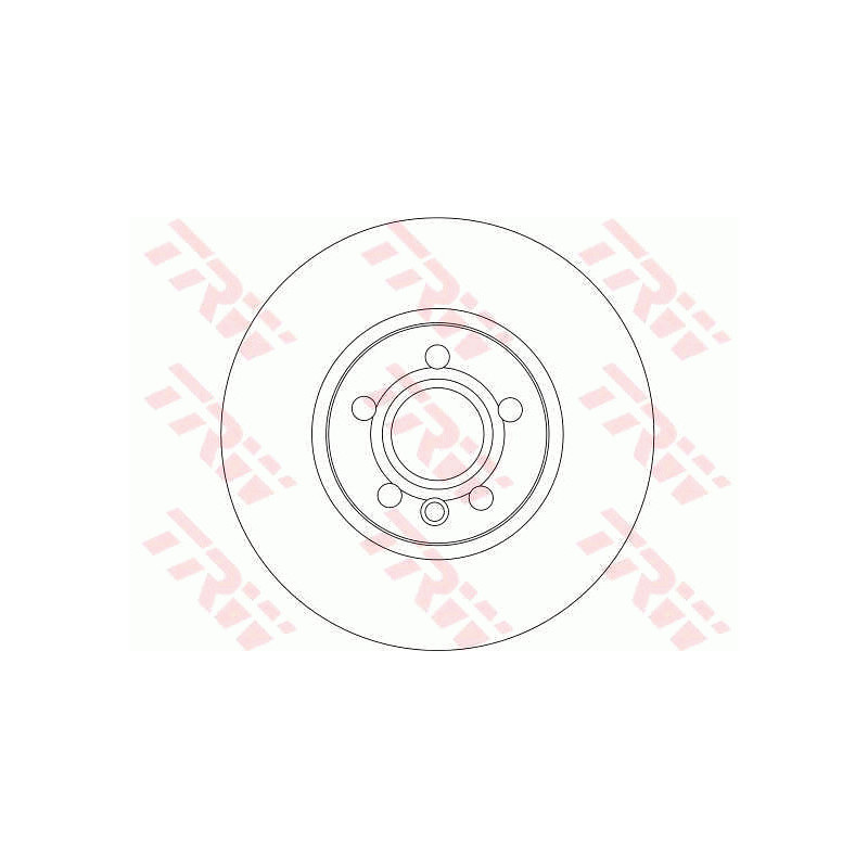 Jeu de 2 disques de frein TRW