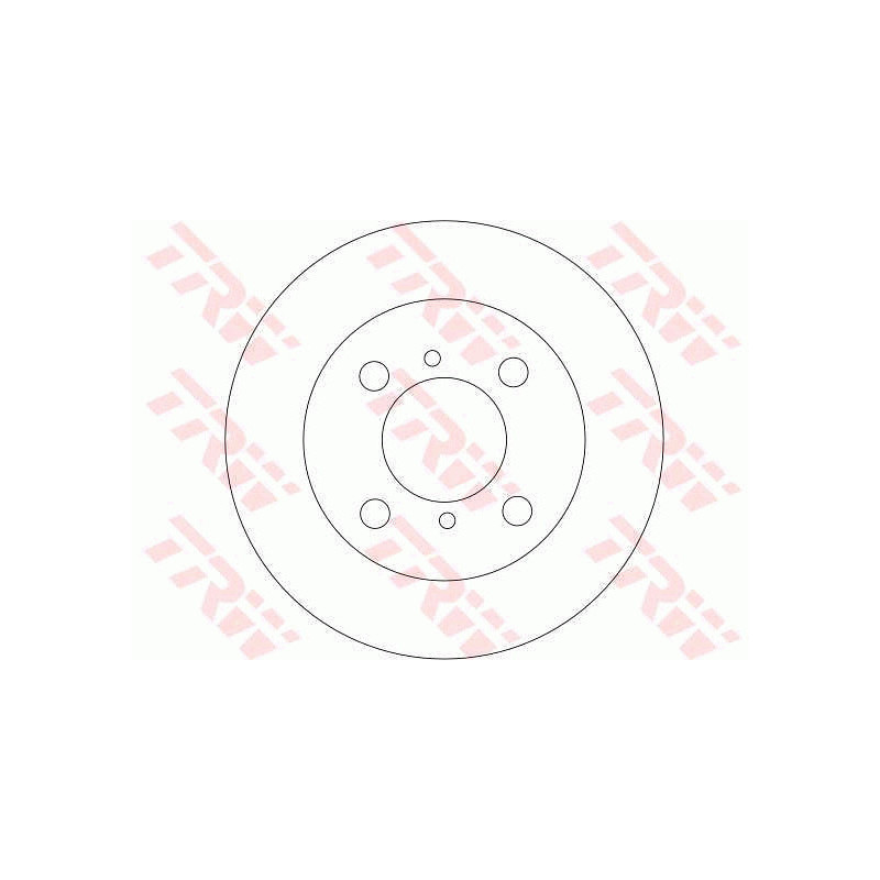 Jeu de 2 disques de frein TRW