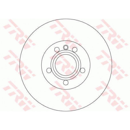 Jeu de 2 disques de frein TRW