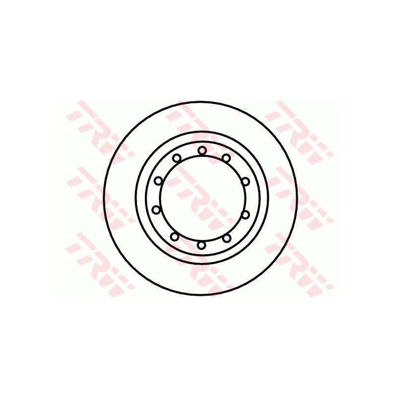 Jeu de 2 disques de frein TRW