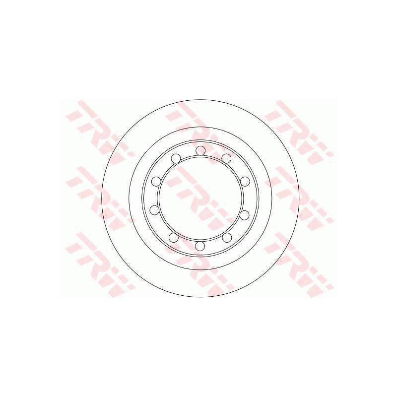 Jeu de 2 disques de frein TRW