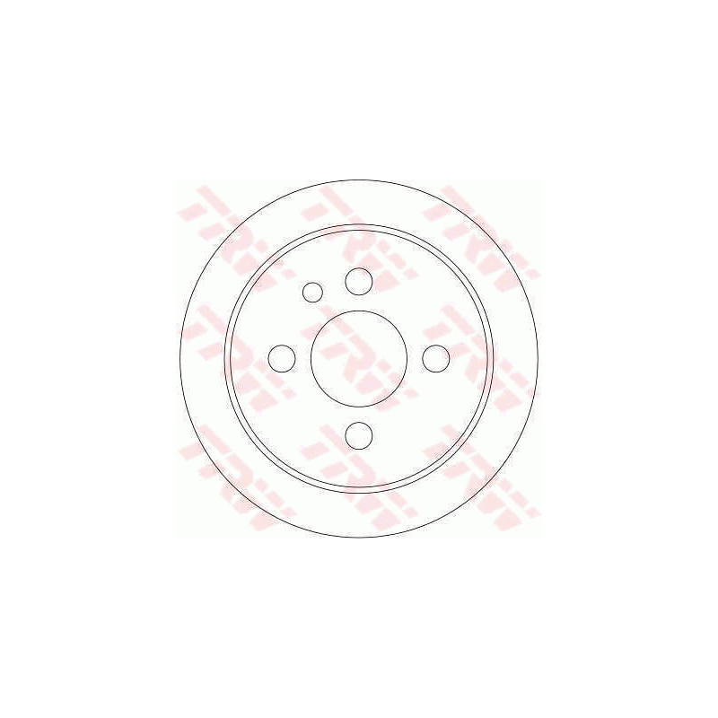 Jeu de 2 disques de frein TRW