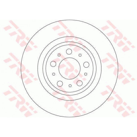 Jeu de 2 disques de frein TRW