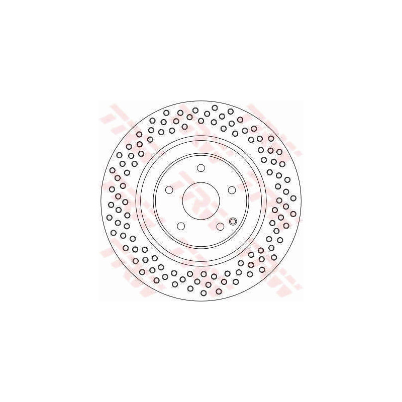 Jeu de 2 disques de frein TRW