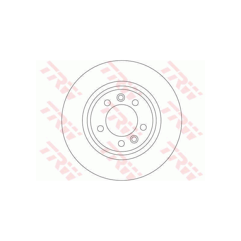 Jeu de 2 disques de frein TRW