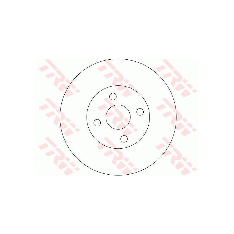 Jeu de 2 disques de frein TRW