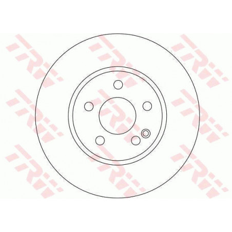 Jeu de 2 disques de frein TRW