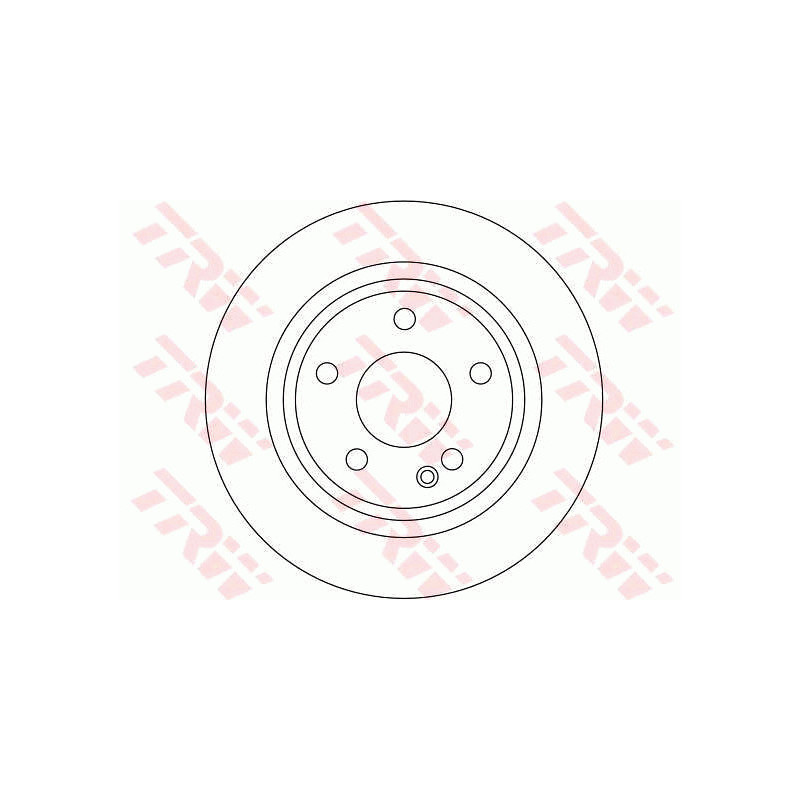 Jeu de 2 disques de frein TRW