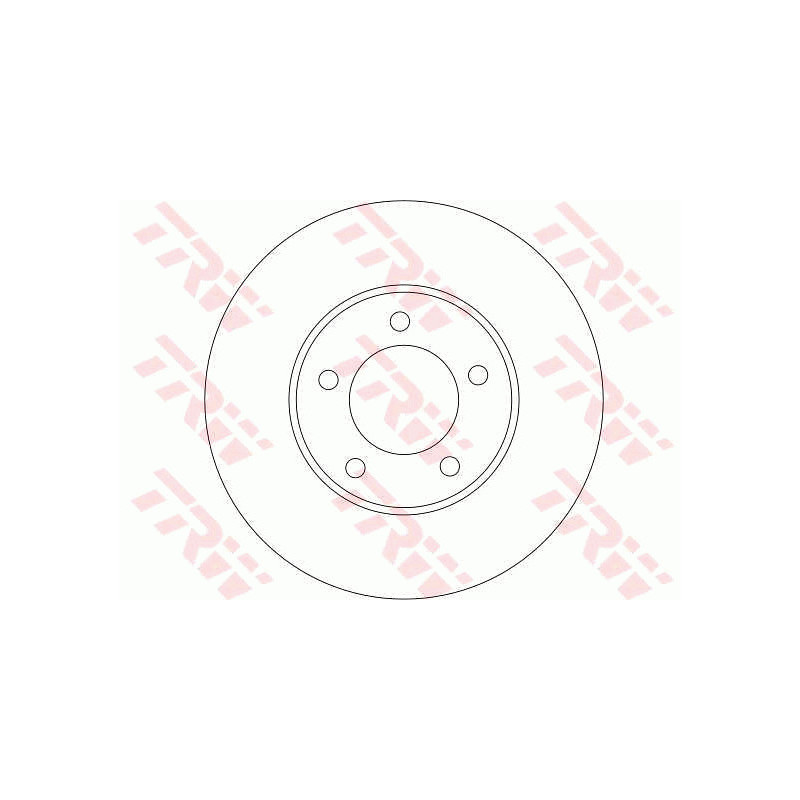 Jeu de 2 disques de frein TRW