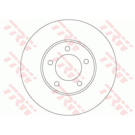 Jeu de 2 disques de frein TRW