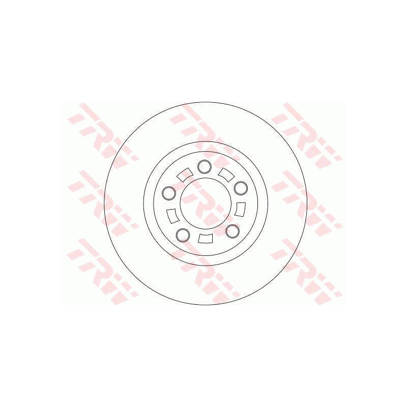Jeu de 2 disques de frein TRW