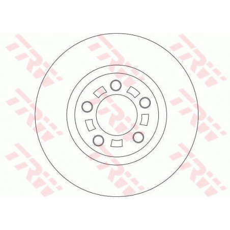 Jeu de 2 disques de frein TRW