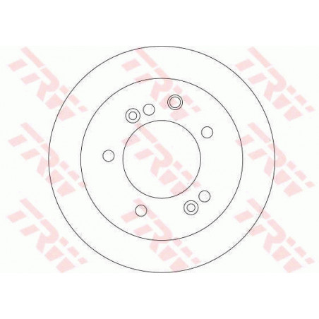 Jeu de 2 disques de frein TRW