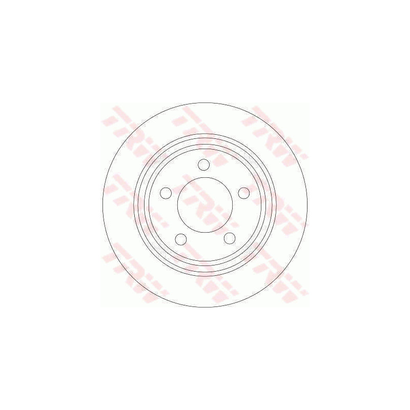 Jeu de 2 disques de frein TRW