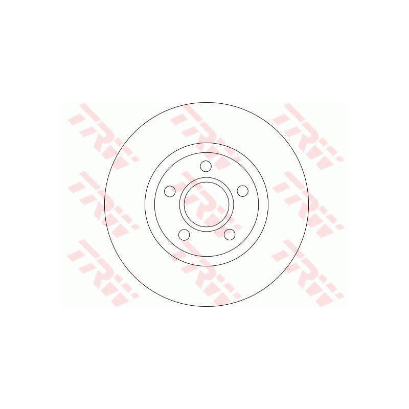 Jeu de 2 disques de frein TRW