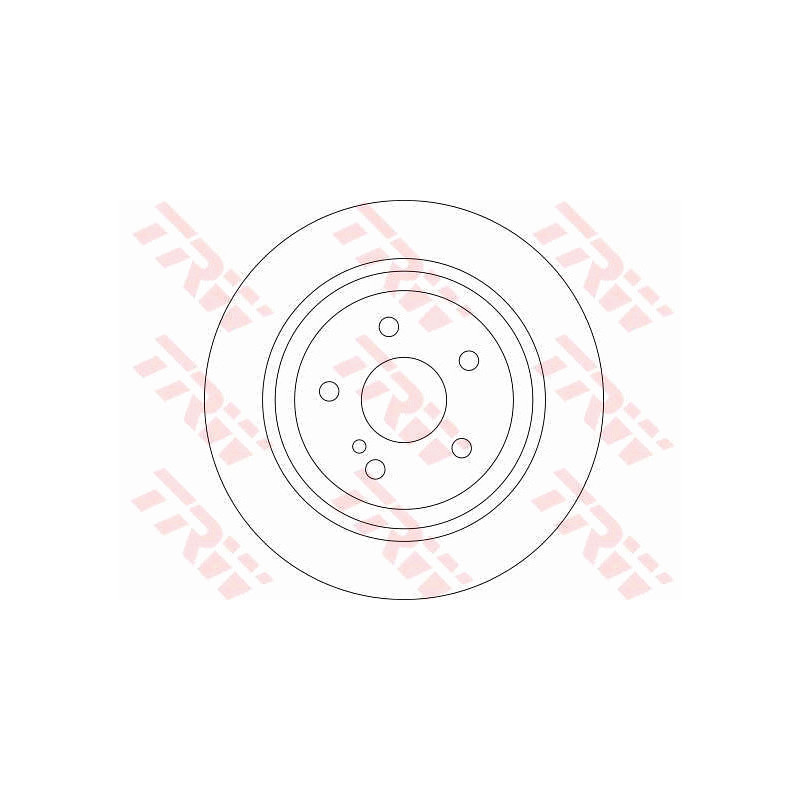 Jeu de 2 disques de frein TRW