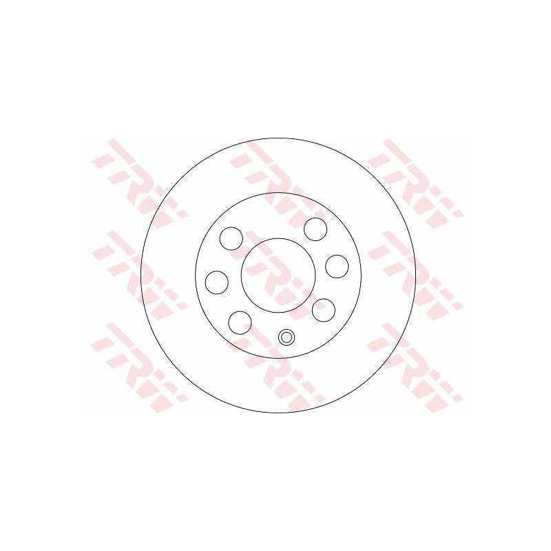 Jeu de 2 disques de frein TRW
