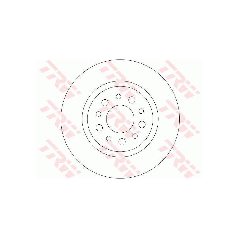 Jeu de 2 disques de frein TRW