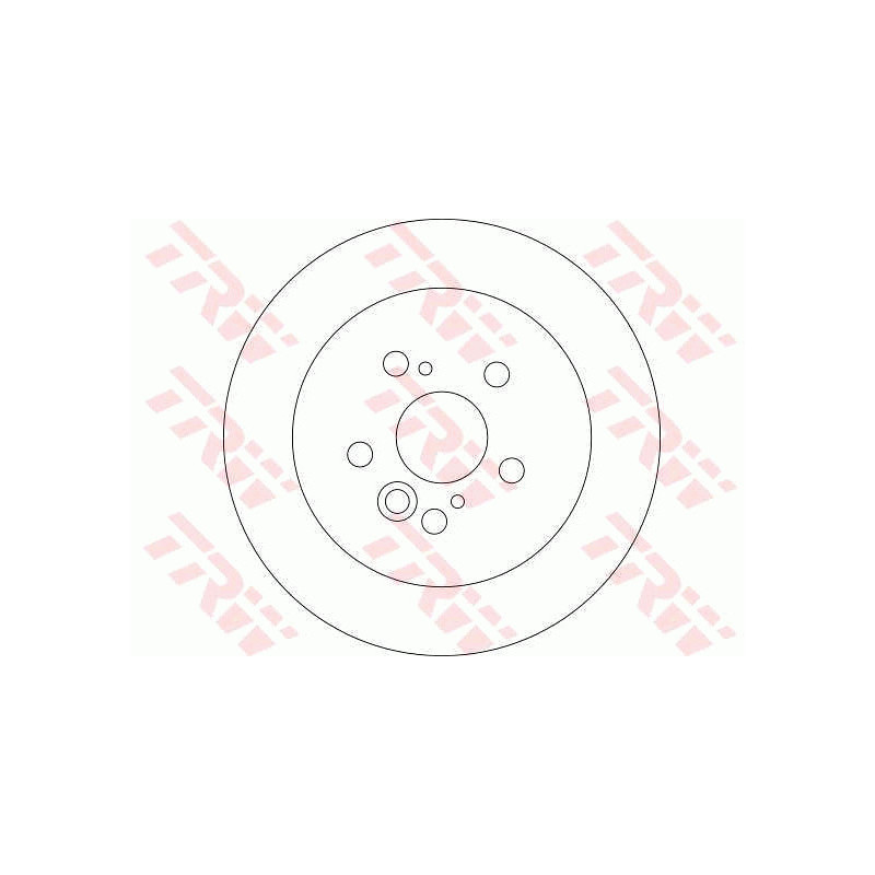 Jeu de 2 disques de frein TRW