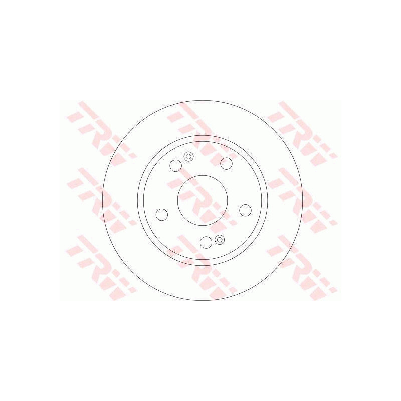 Jeu de 2 disques de frein TRW