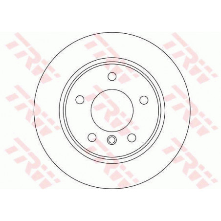 Jeu de 2 disques de frein TRW