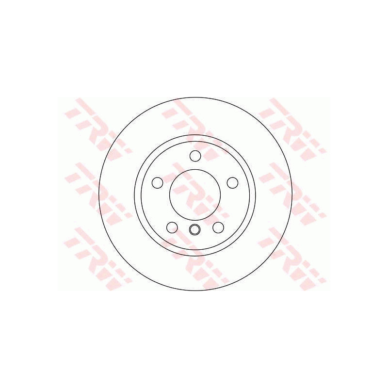 Jeu de 2 disques de frein TRW