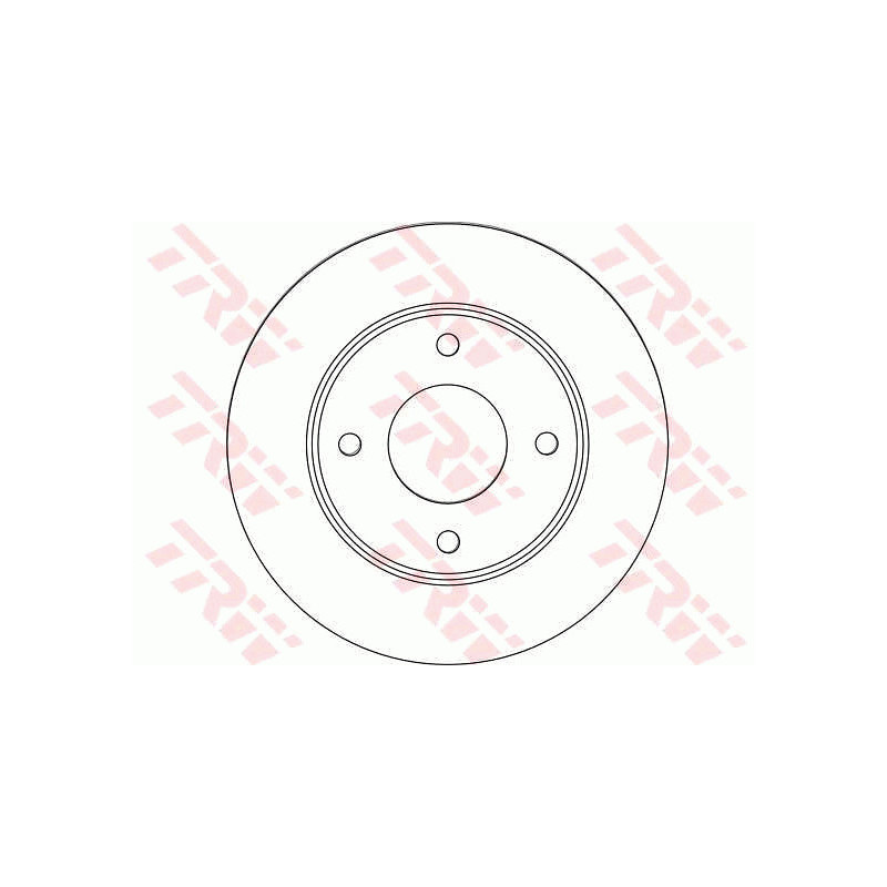Jeu de 2 disques de frein TRW