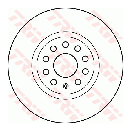 Jeu de 2 disques de frein TRW