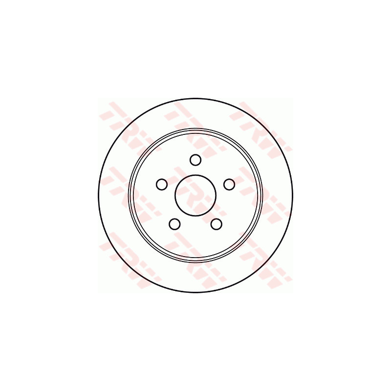 Jeu de 2 disques de frein TRW