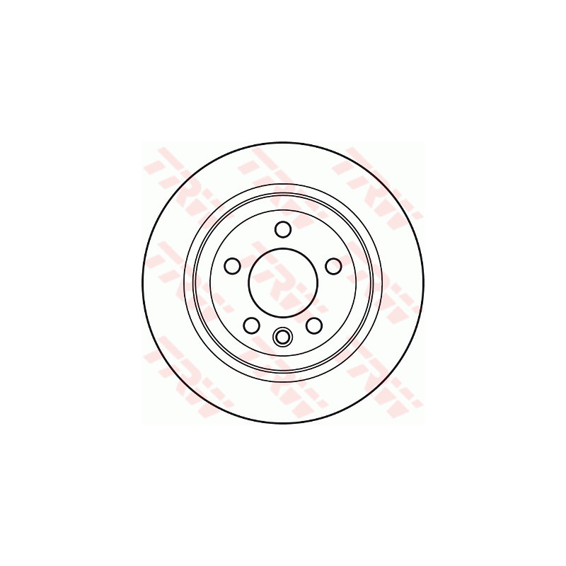 Jeu de 2 disques de frein TRW