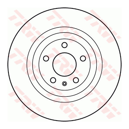 Jeu de 2 disques de frein TRW