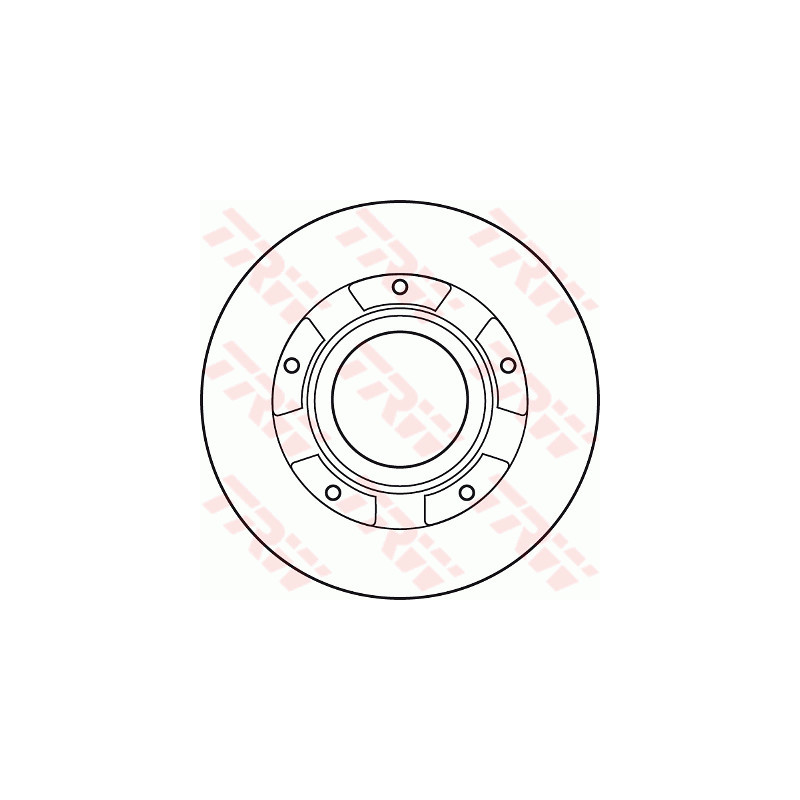 Jeu de 2 disques de frein TRW