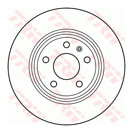 Jeu de 2 disques de frein TRW