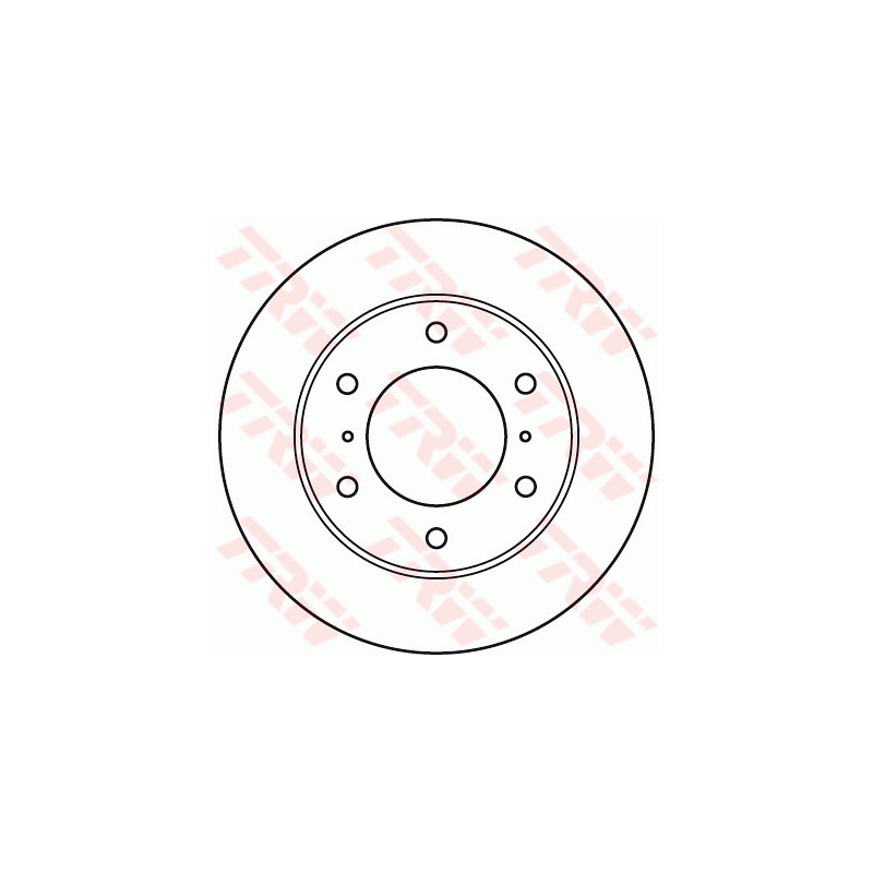 Jeu de 2 disques de frein TRW