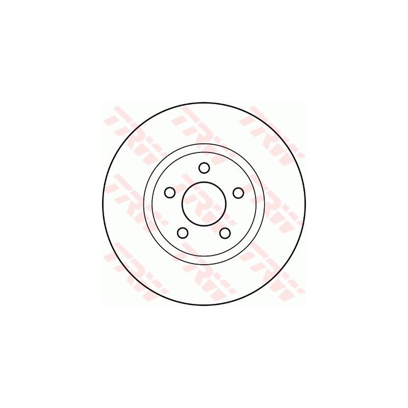 Jeu de 2 disques de frein TRW