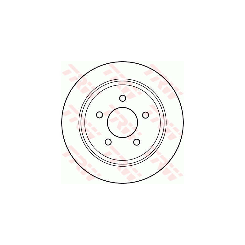 Jeu de 2 disques de frein TRW