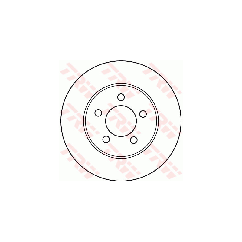 Jeu de 2 disques de frein TRW