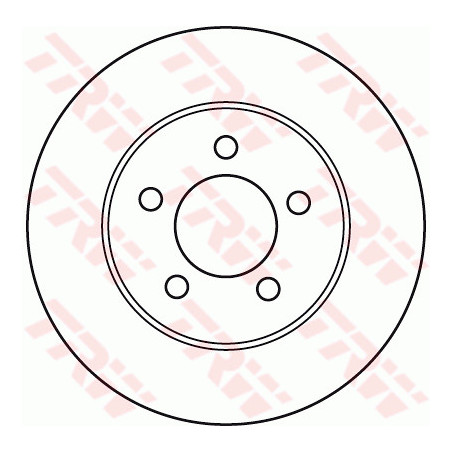 Jeu de 2 disques de frein TRW