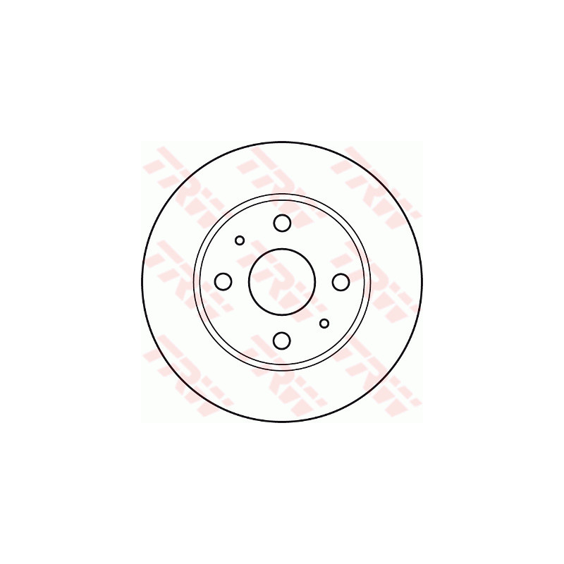 Jeu de 2 disques de frein TRW