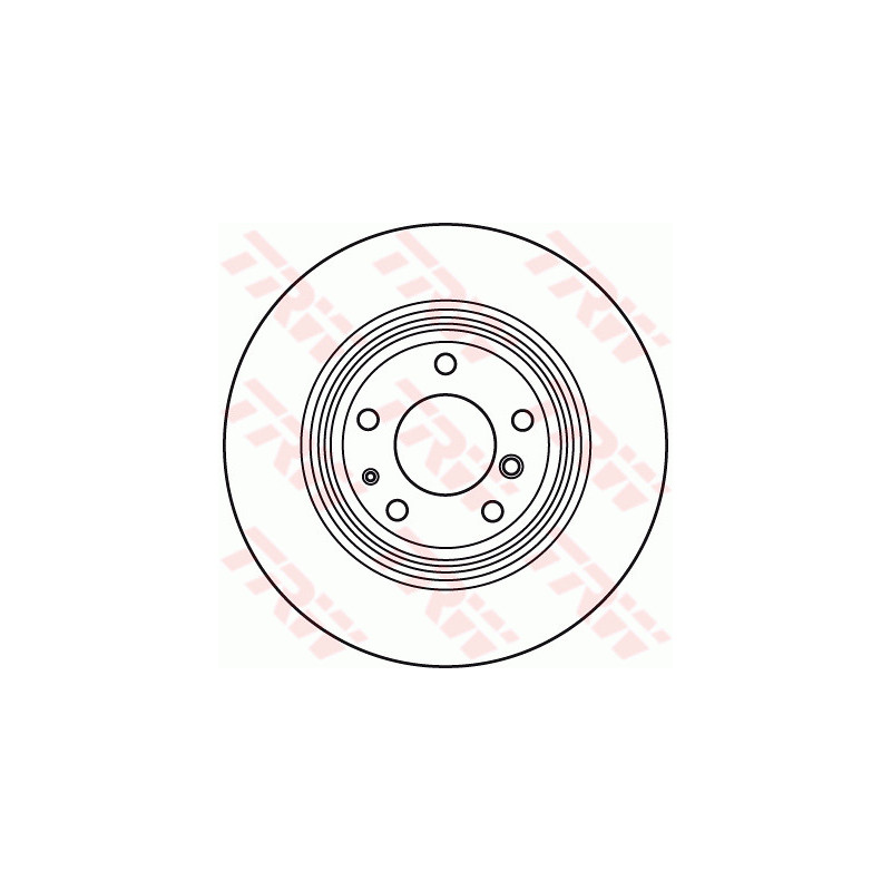 Jeu de 2 disques de frein TRW
