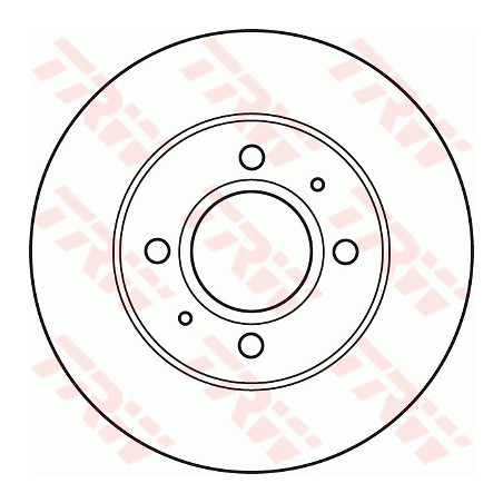 Jeu de 2 disques de frein TRW