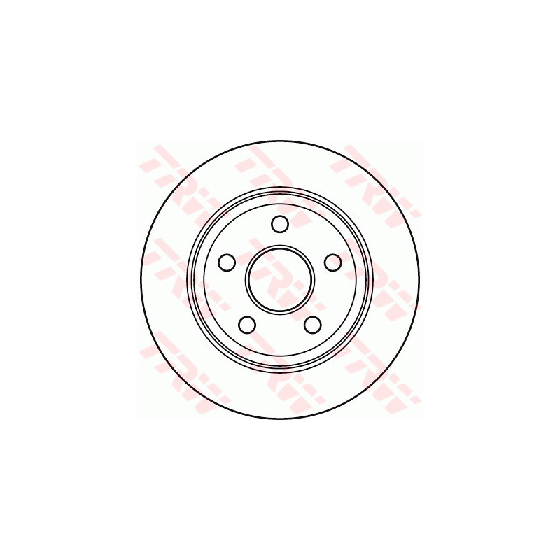Jeu de 2 disques de frein TRW