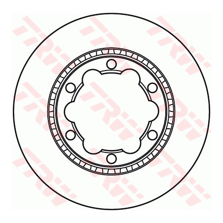 Jeu de 2 disques de frein TRW
