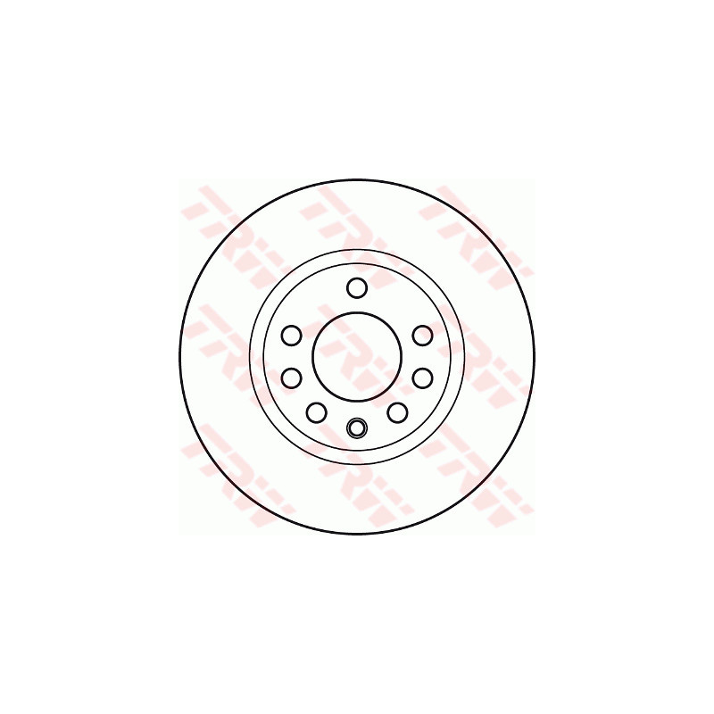Jeu de 2 disques de frein TRW