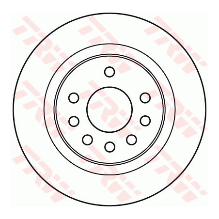 Jeu de 2 disques de frein TRW