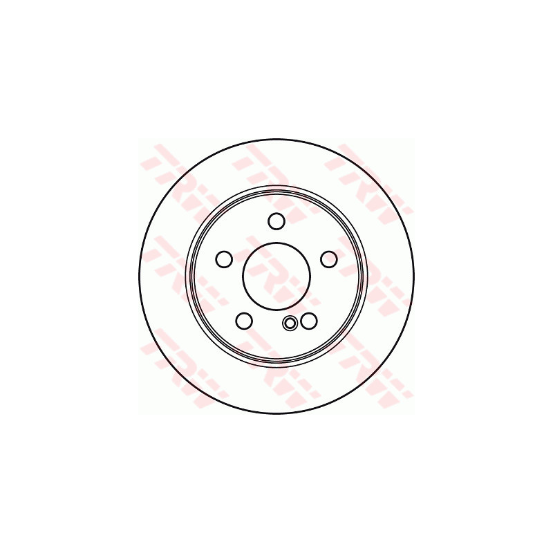 Jeu de 2 disques de frein TRW