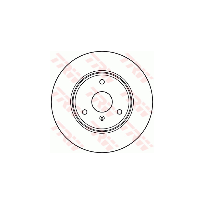 Jeu de 2 disques de frein TRW